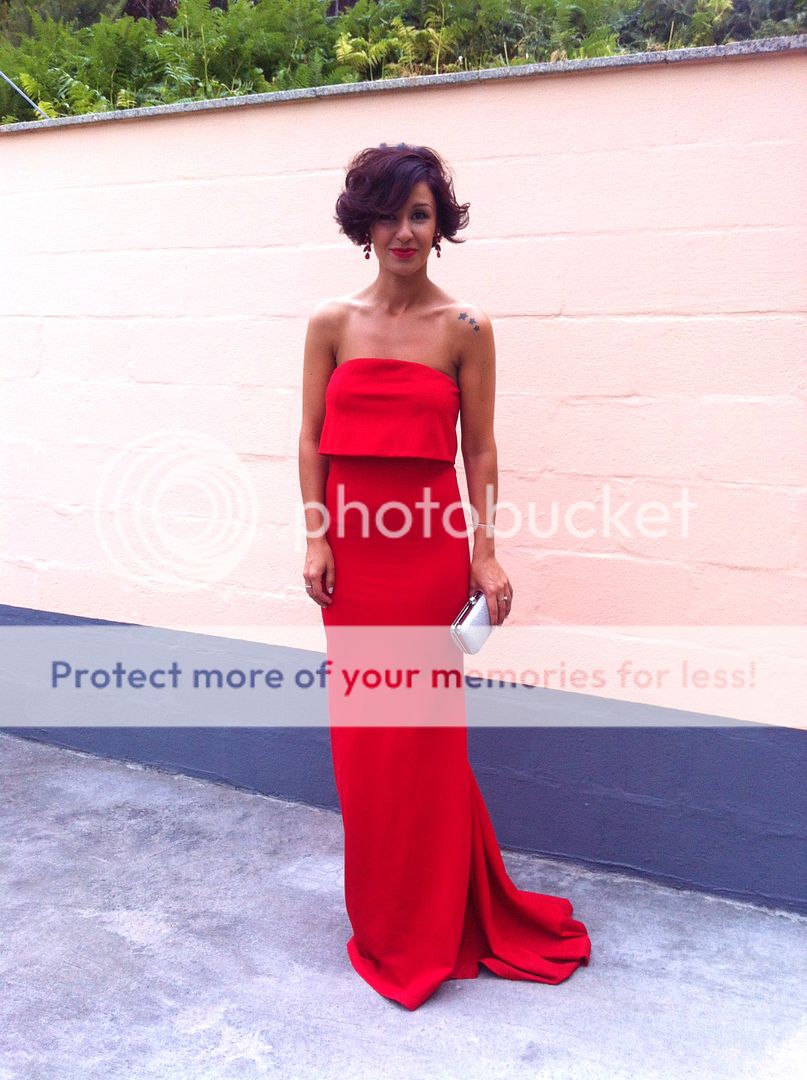 vestido rojo para una boda - my dreams of seams