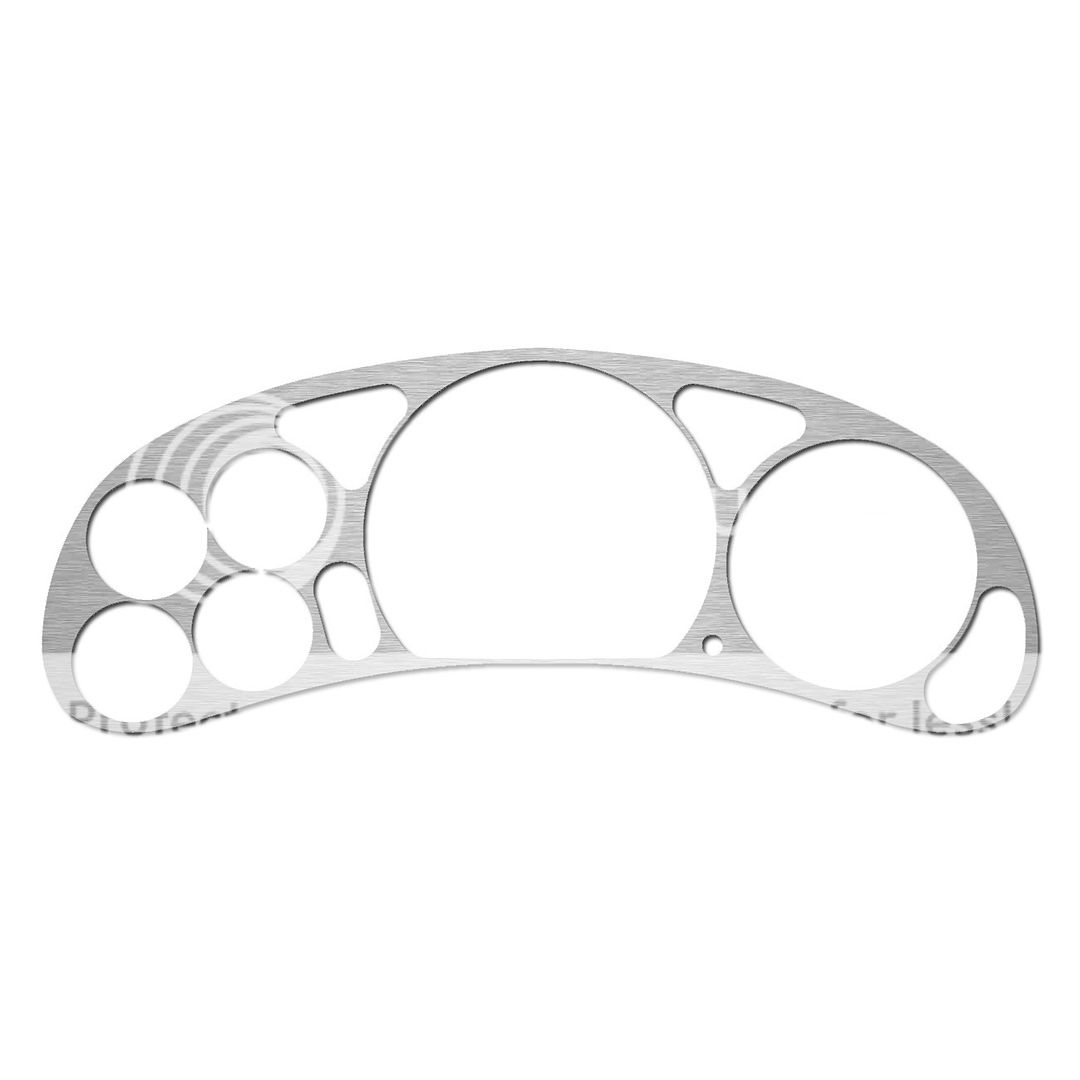 2000-2005 Toyota Celica BZL-200-Aluminum Ferreus Industries Brushed Aluminum Gauge Cluster Dash Bezel Trim fits